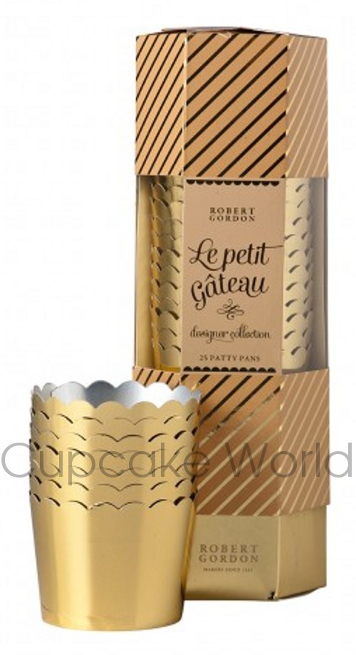 ROBERT GORDON PREMIUM SHINY GOLD BAKING CUPCAKE CUPS PETIT 25PCS ROBERT GORDON PREMIUM SHINY GOLD BAKING CUPCAKE CUPS PETIT 25PCS
